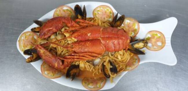 Linguine con bogavante