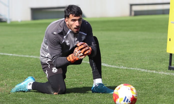 Un entreno de la Balona