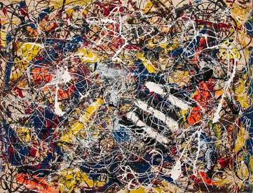 La obras de Jackson Pollock, &#039;Number 17A&#039;.