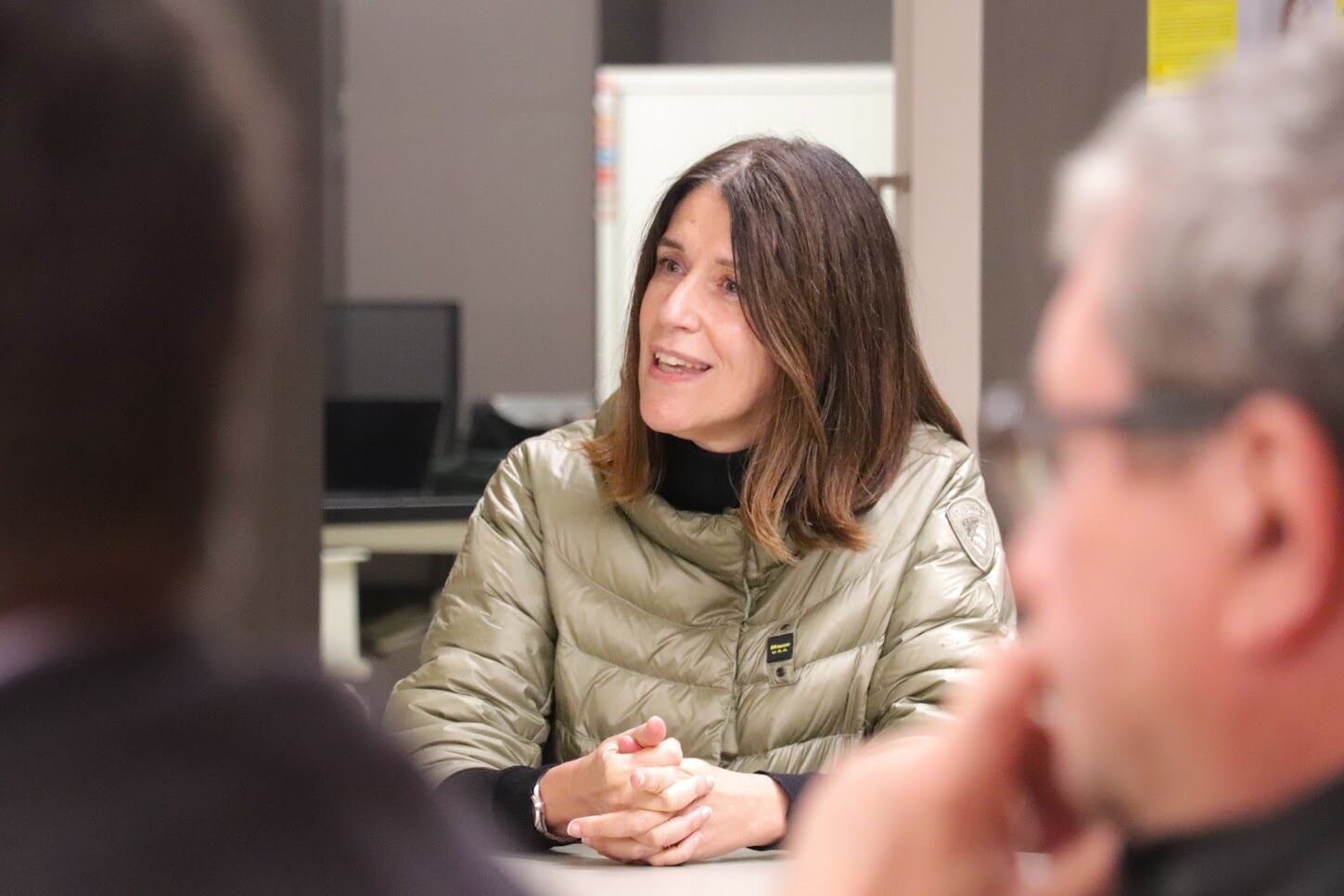 Anna Garcia durant el comitè local de DA a Escaldes que va validar la seva candidatura a cònsol major.