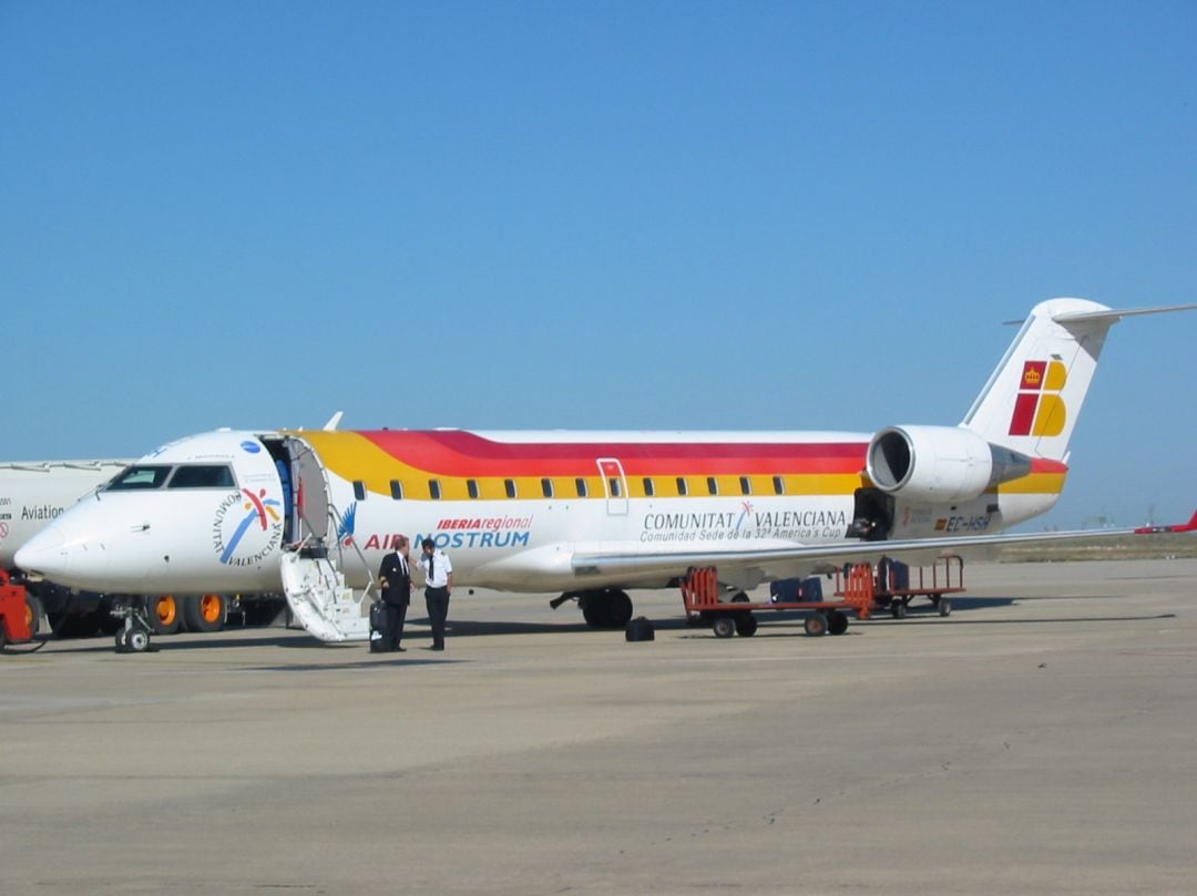 Avión de Air Nostrum. 