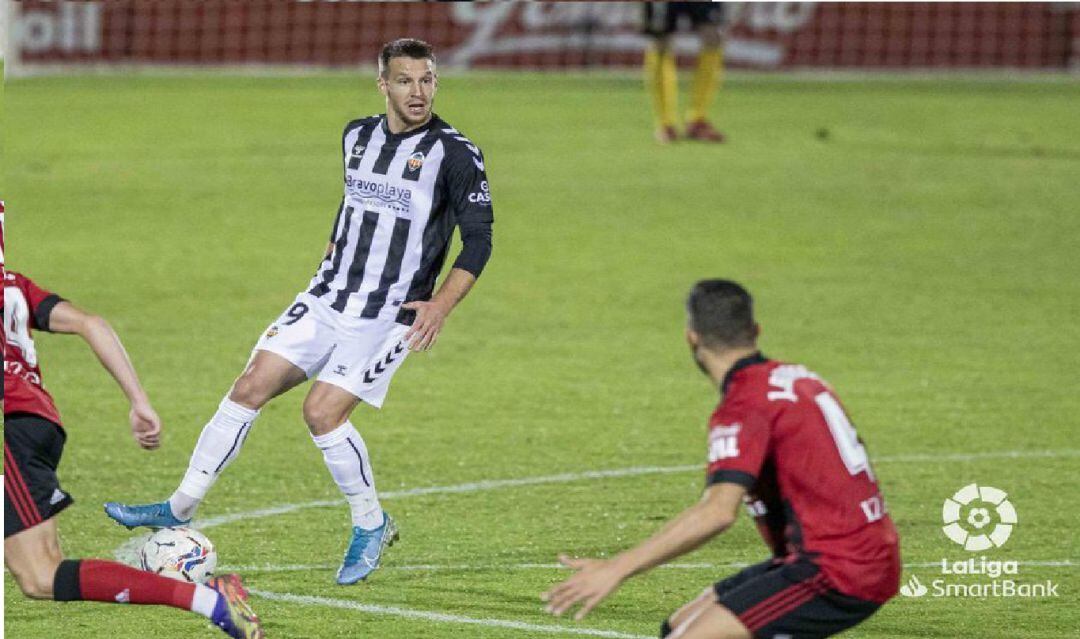 Imagen del partido de este sábado del Castellón contra el Mirandés