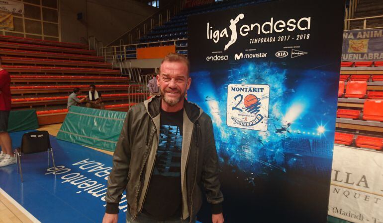 Néstor García, durante su presentación en Fuenlabrada