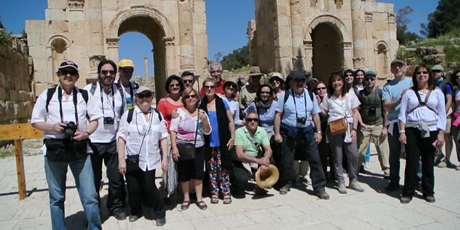 Un grupo de oyentes de la Cadena SER en Jordania.