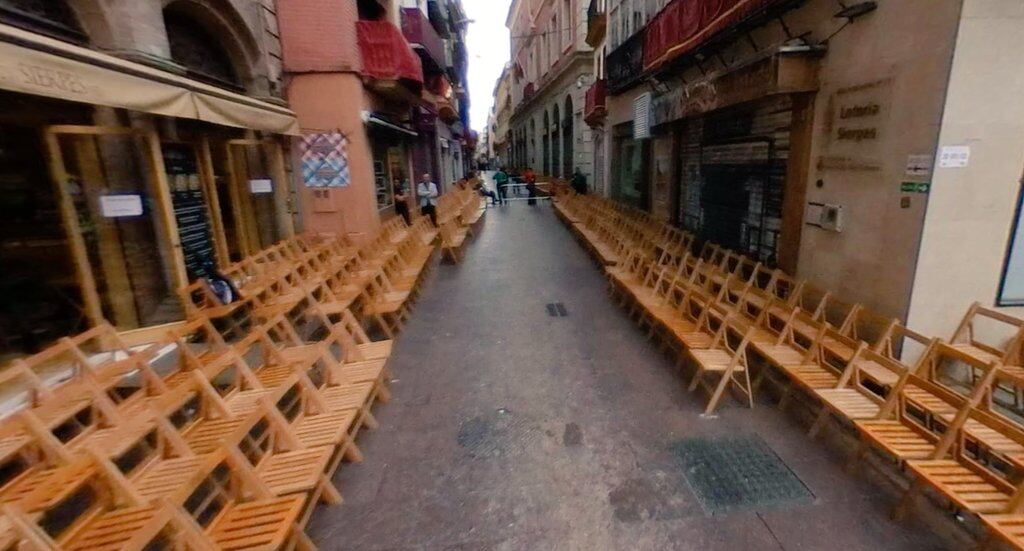 El pasillo central de la calle Sierpes tendrá un ancho de tres metros