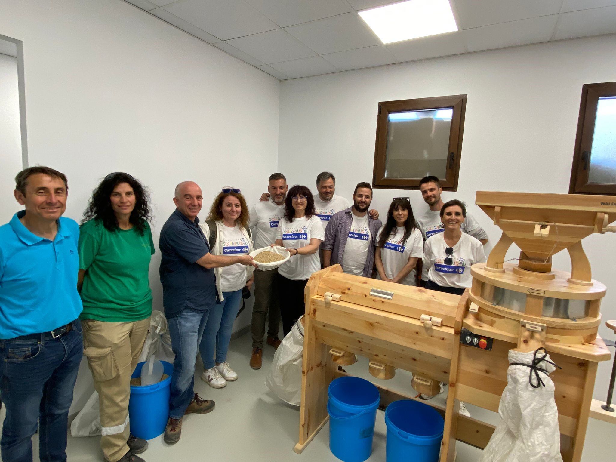 Este molino se ha puesto en marcha gracias a una donación realizada por Fundación Solidaridad Carrefour.