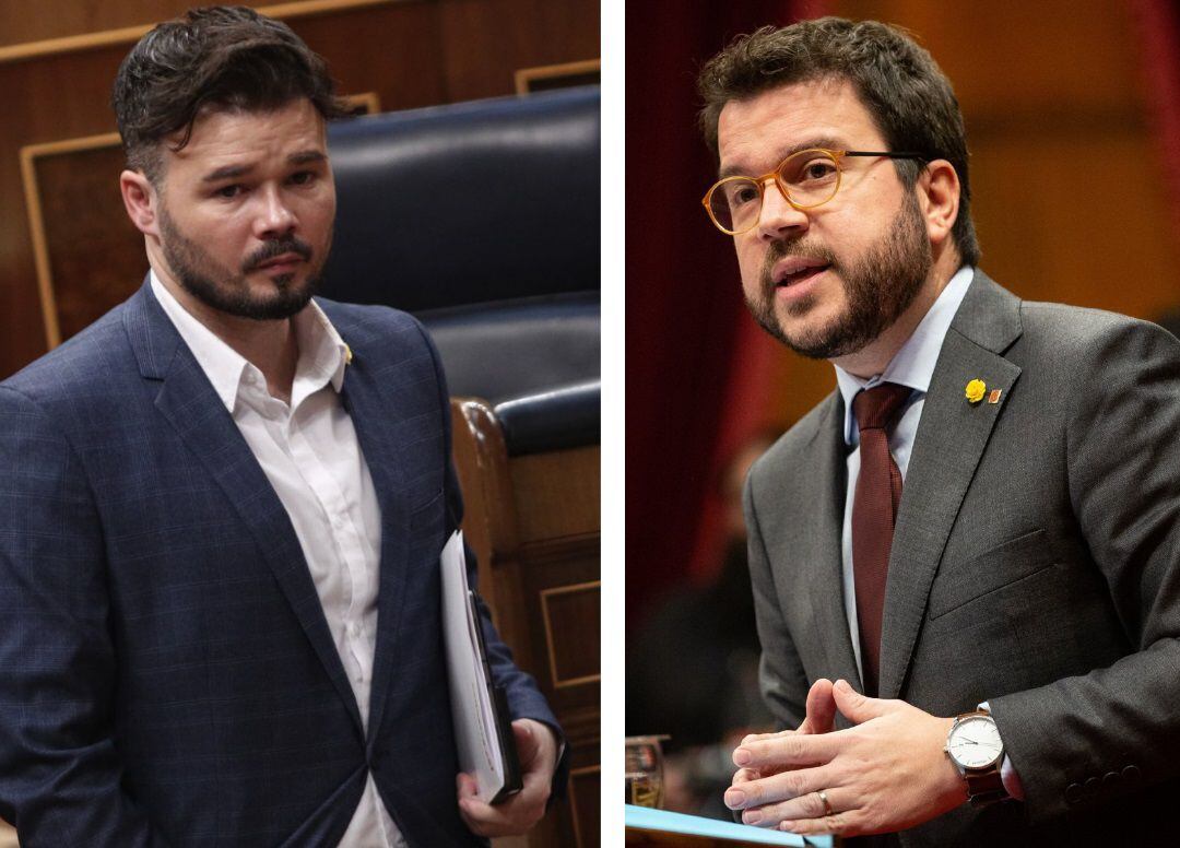 Gabriel Rufián i Pere Aragonés