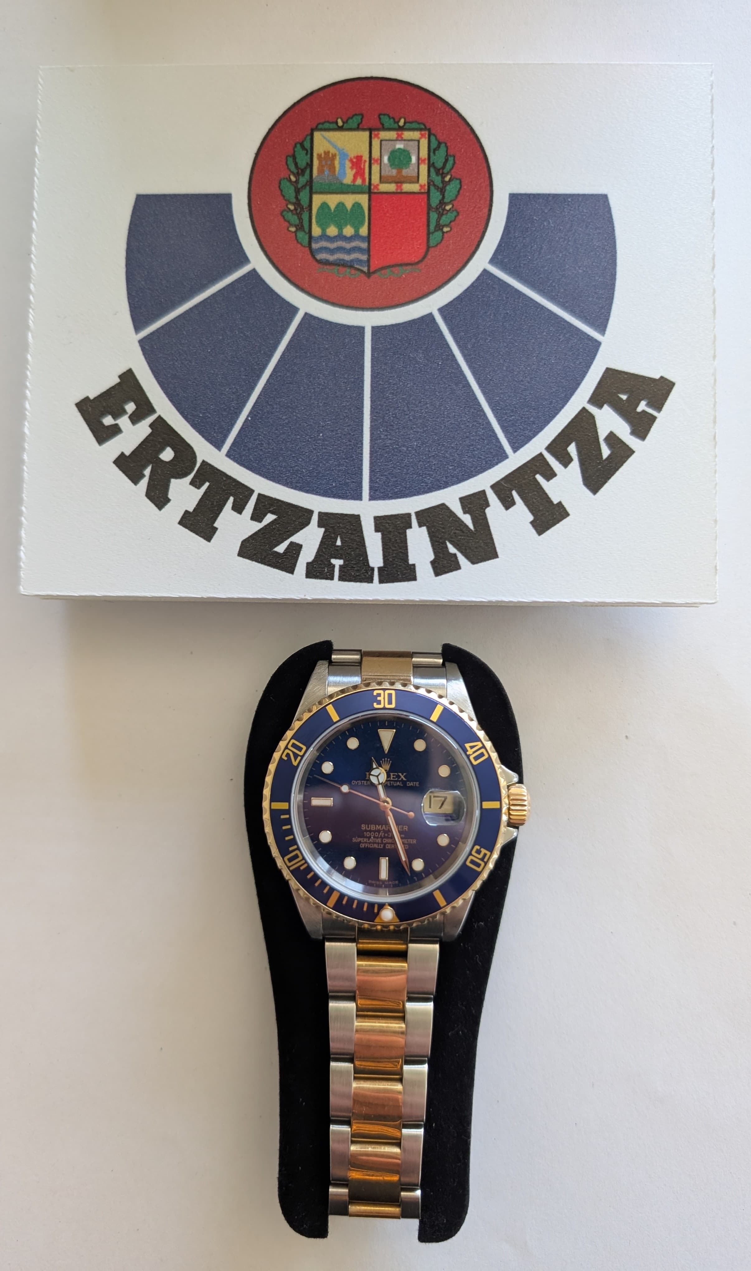 Imagen del reloj robado hace dos años en Hondarribia