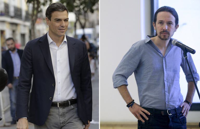 Pedro Sánchez y Pablo Iglesias, en una fotografía de archivo. 