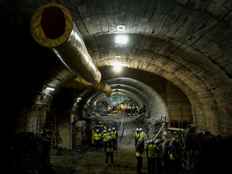 Imagen de archivo del estado de las obras en El Casar el pasado mes de marzo.