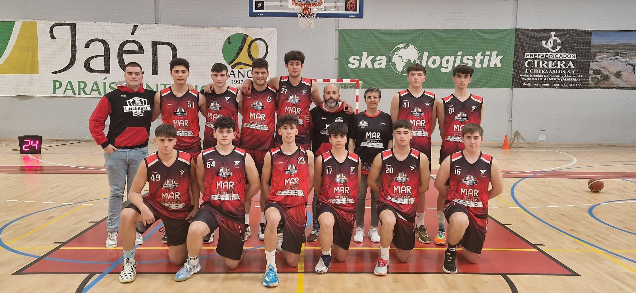 CD Linabasket junior masculino, campeón provincial 2024.
