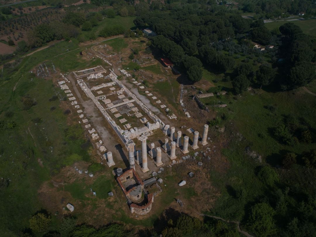 Los restos del templo en la actualidad