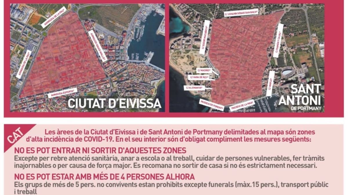 Los hoteleros dicen que las restricciones en Vila y Sant Antoni dañan la imagen turística de la isla