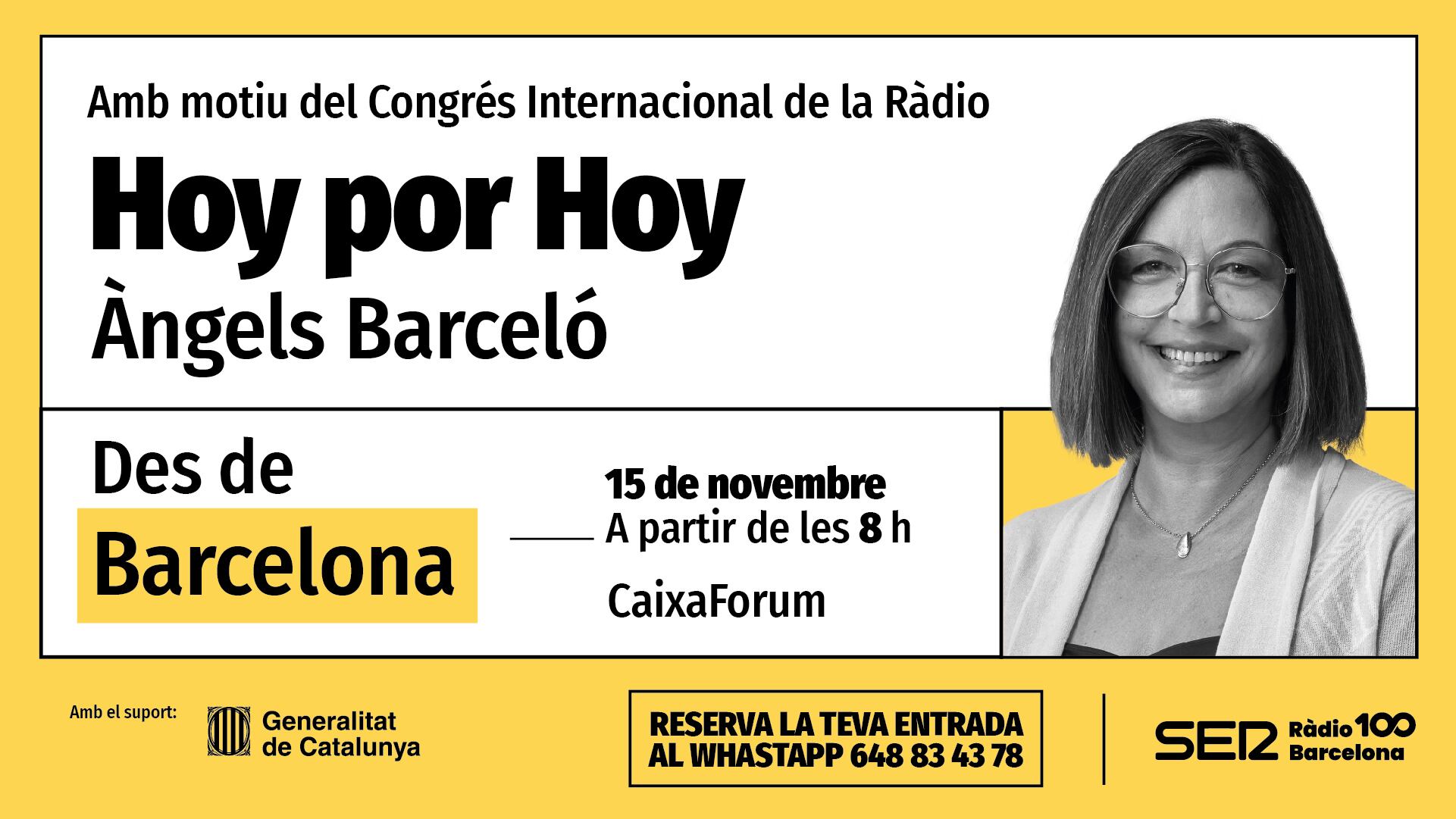 Hoy por Hoy amb Àngels Barceló al Congrés Internacional de la Ràdio