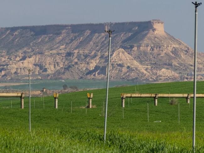 Zona regable del sistema de Riegos del Alto Aragón.
