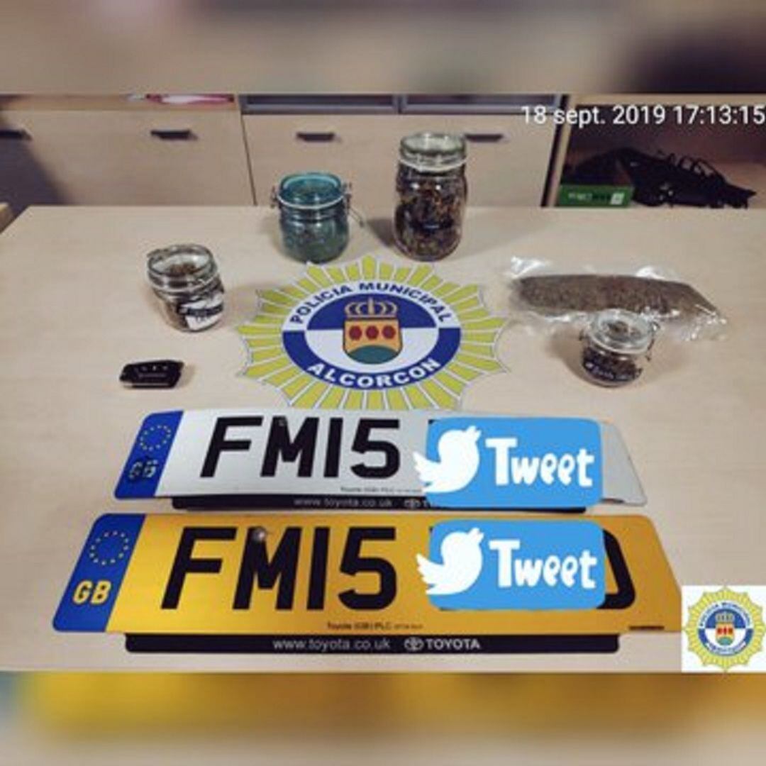Marihuana incautada en Alcorcón