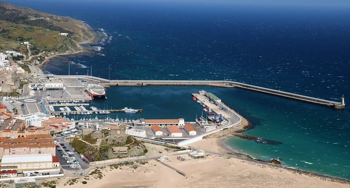 Vista aérea del Puerto de Tarifa