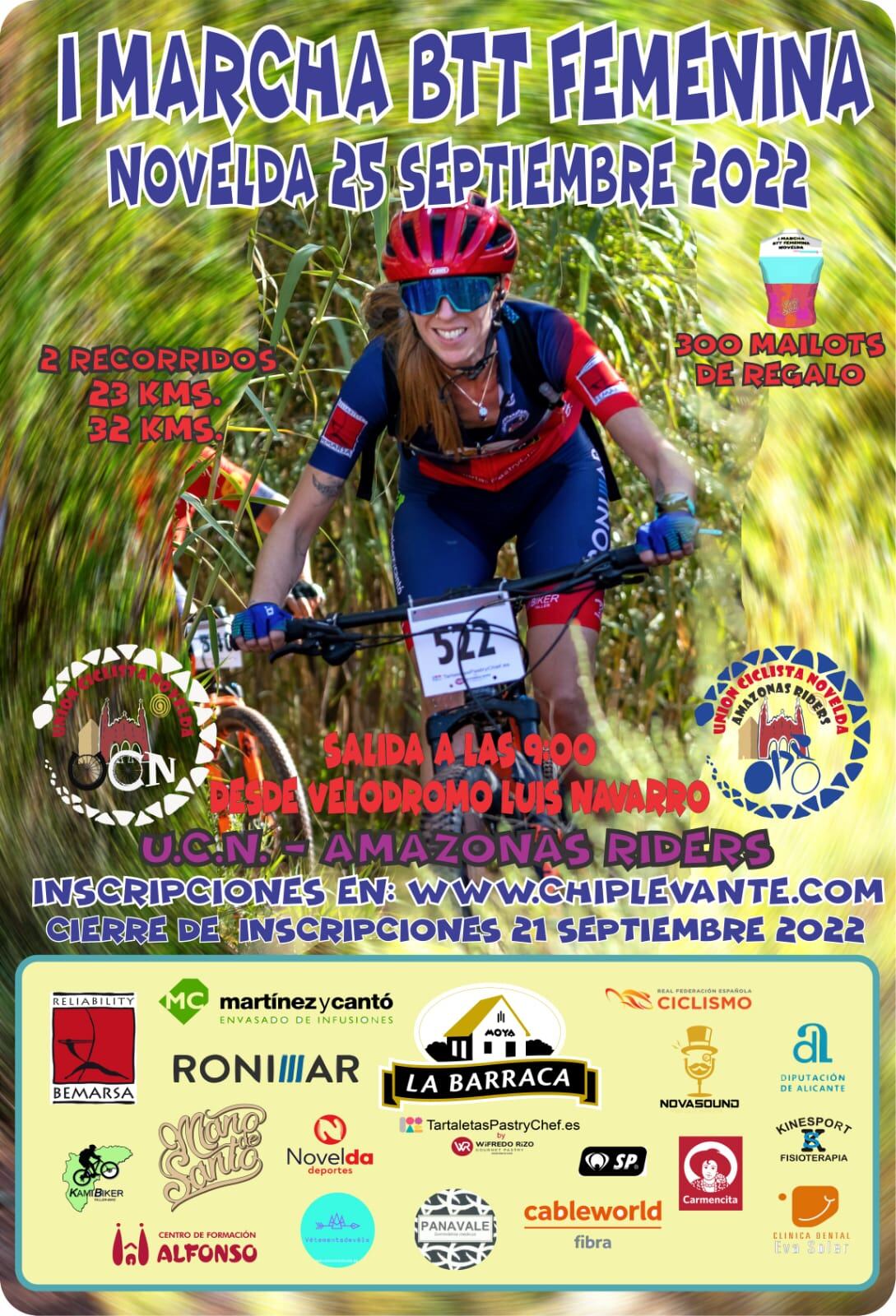 I Marcha BTT femenina en Novelda