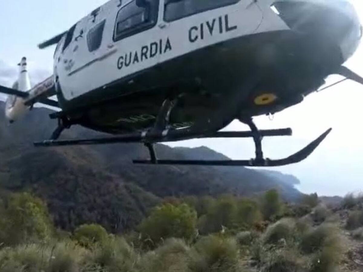 Rescatan a un senderista herido en la zona de Fuente del Esparto de Nerja