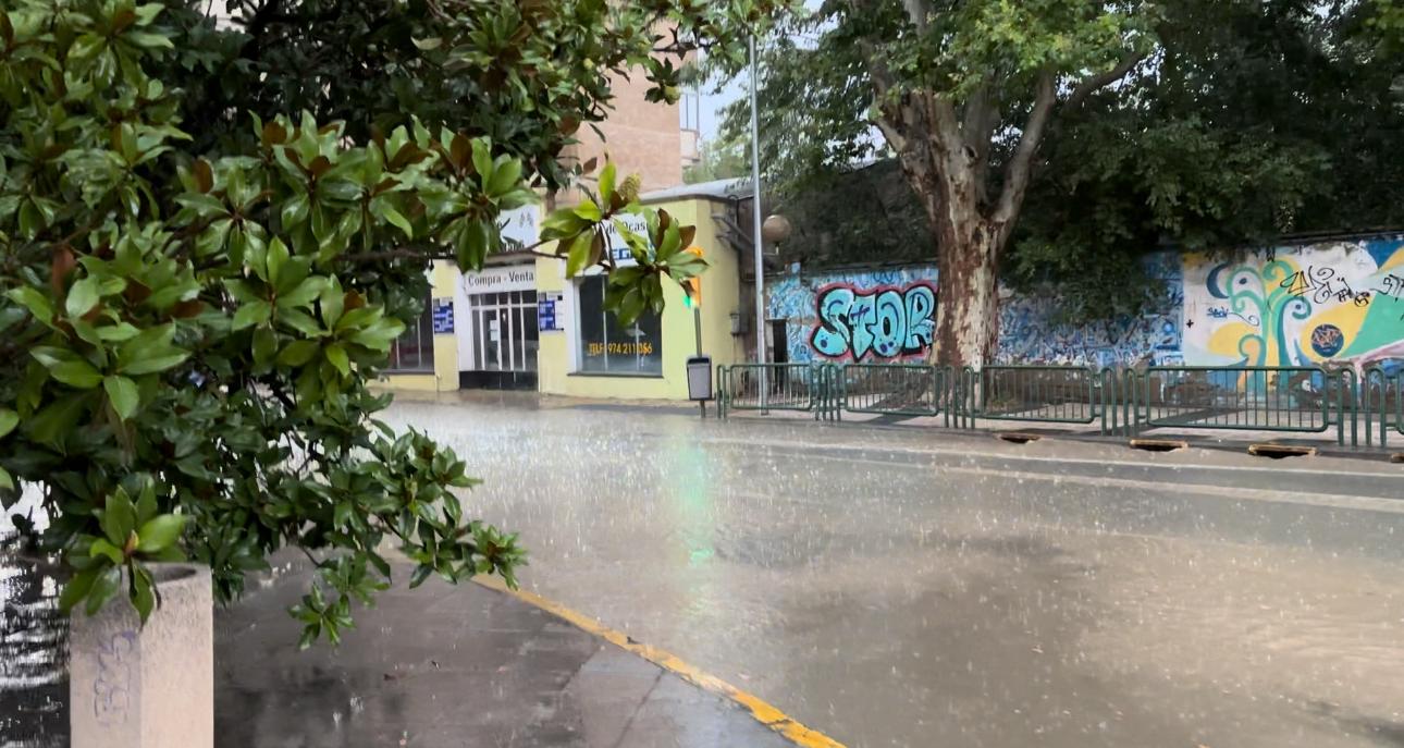 Lluvia en Huesca