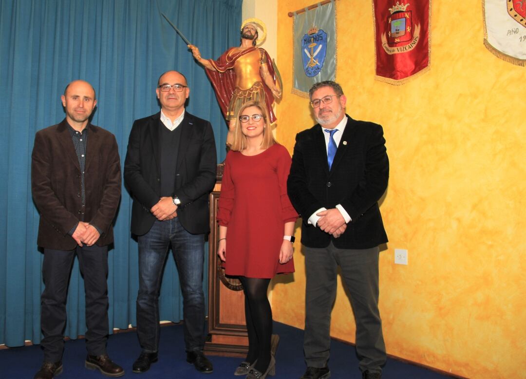 El pregonero. Manuel Palomar, el día de su presenatción en Petrer.