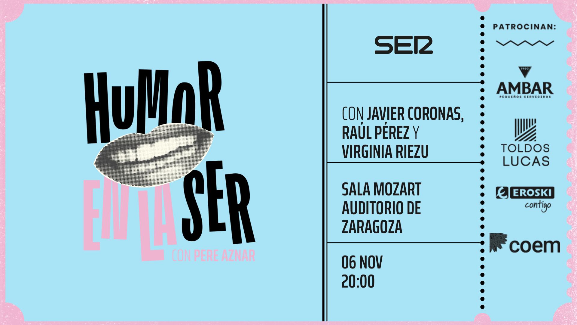 Javier Coronas se suma al evento Humor en la SER.