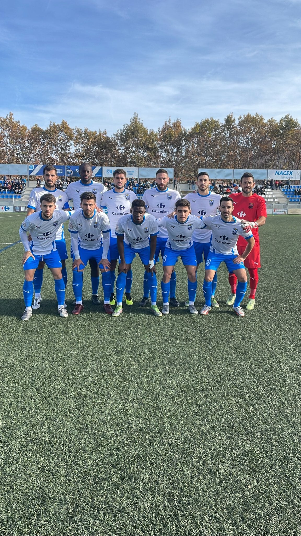 Equipo del Prat que se ha medido a la Peña en una imagen del conjunto catalán redes