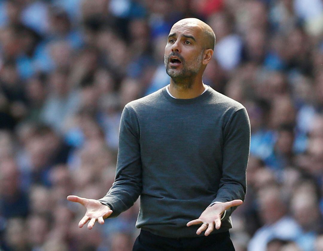 Guardiola, durante el partido contra el Tottenham. 