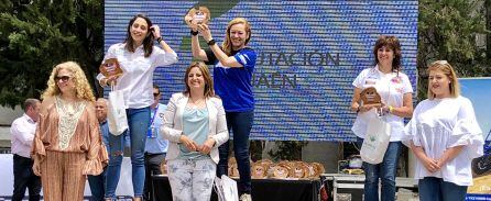 Mujeres ganadoras de la general de copilotos femeninas en el III Rally Jaén Mar de Olivos.