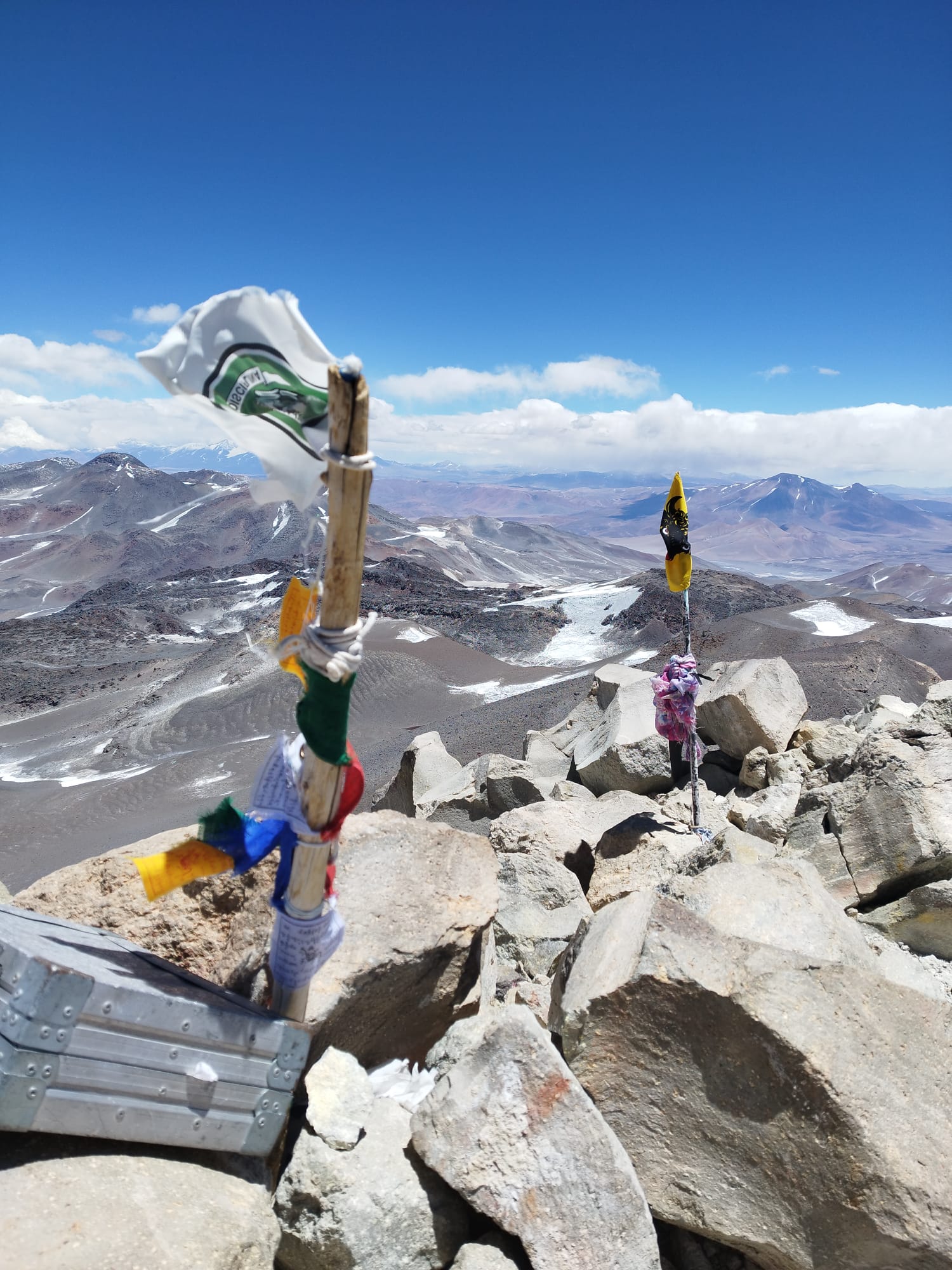 Frío y viento hasta llegar a la cima Ojos del Salado