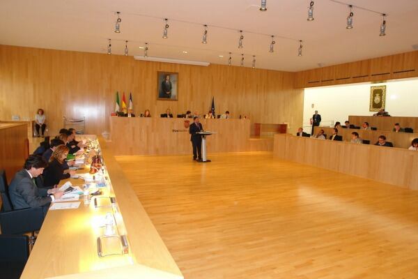 Pleno ordinario que se ha celebrado esta mañana en la sede provincial