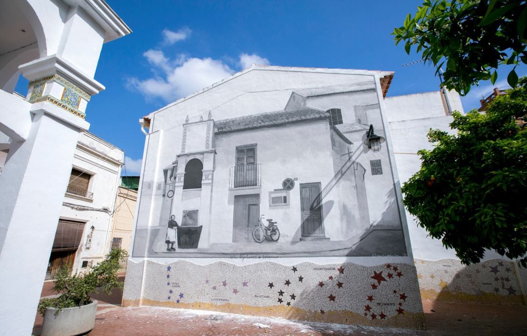 Mural sobre el antiguo Ayuntamiento de Benipeixcar 