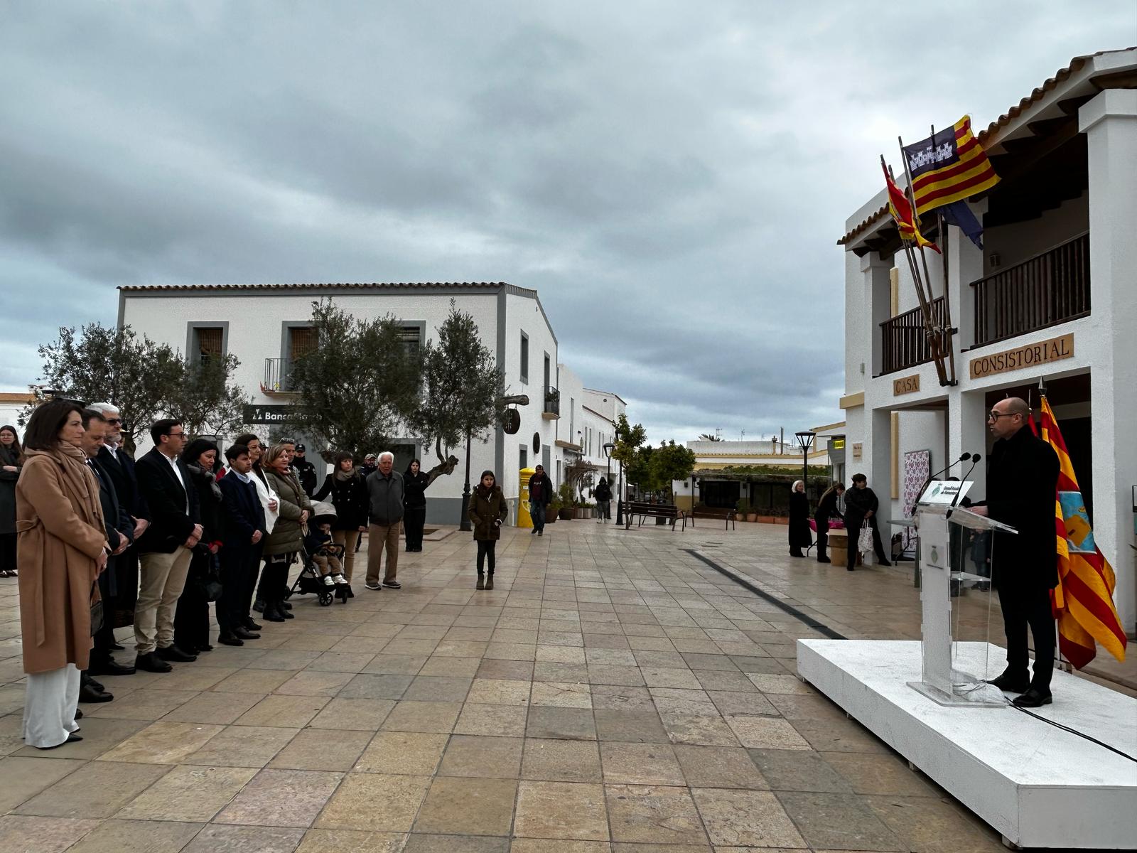 El presidente Portas durante el discurso del 1 de marzo (Consell Formentera)