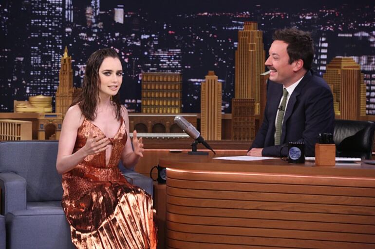 La actriz Lilly Collins en la promoción de &quot;To the bone&quot;