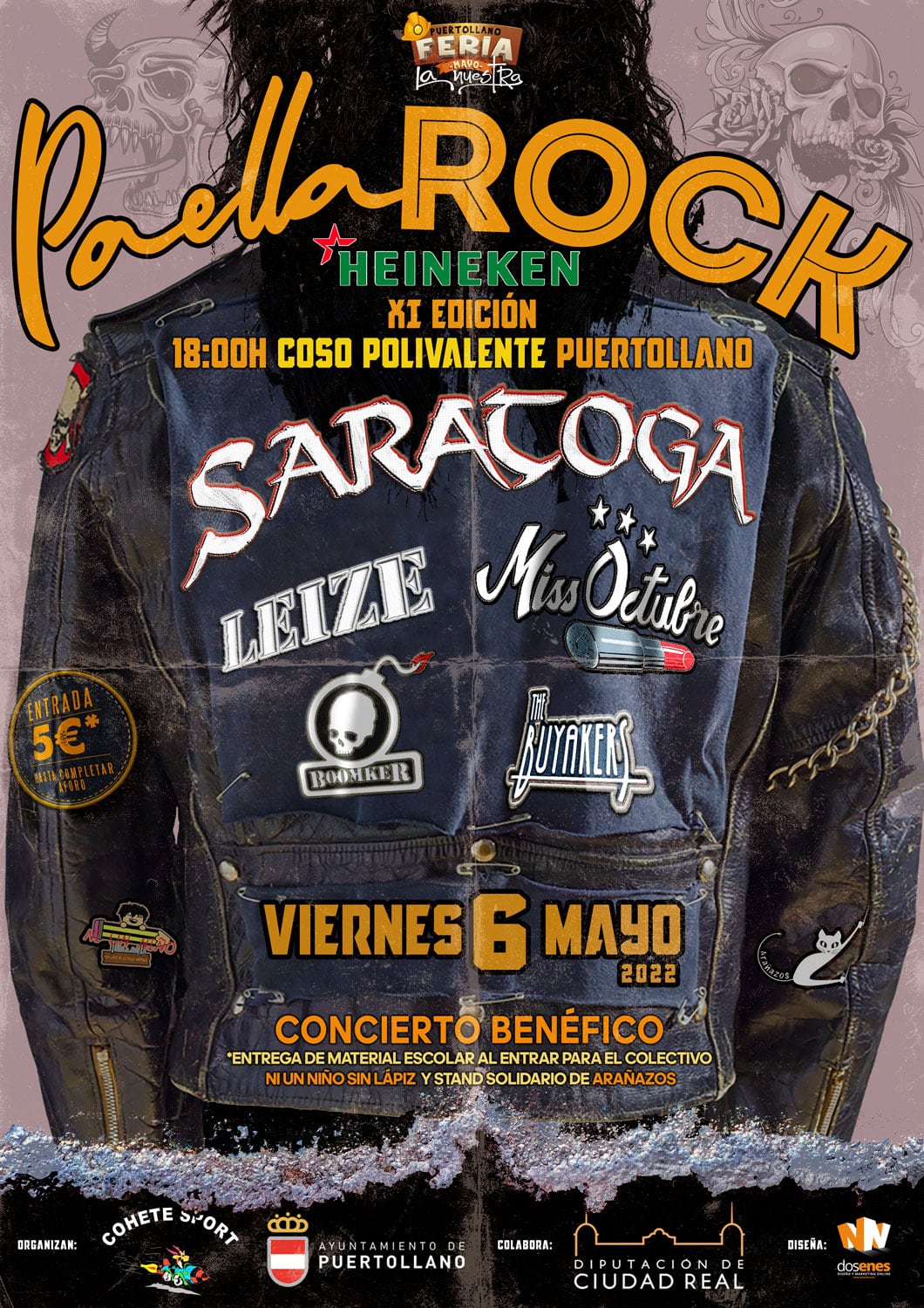 Cartel del Paella Rock 2022 de Puertollano