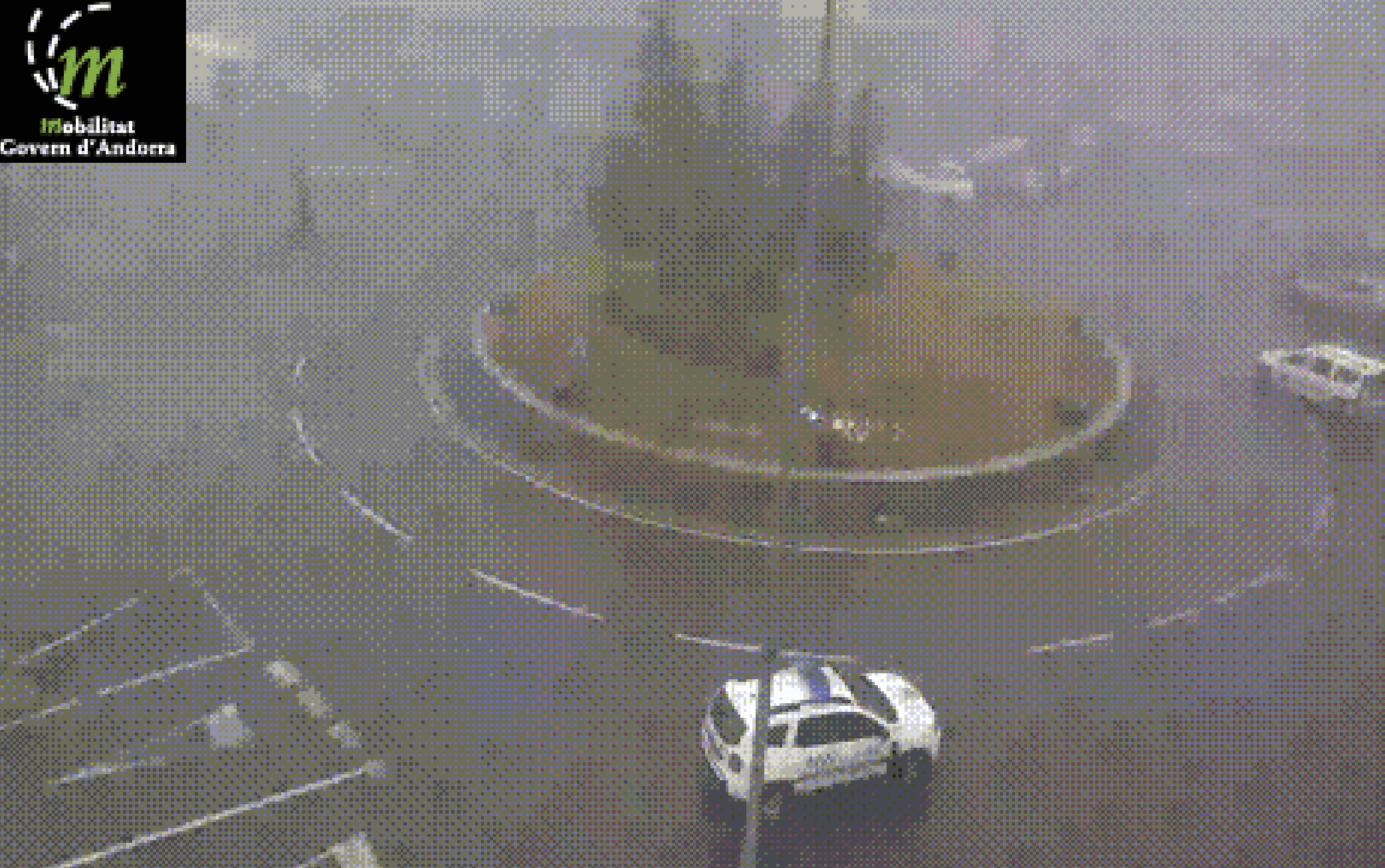 Aspecte de la circulació al Pas de la Casa, aquest matí.