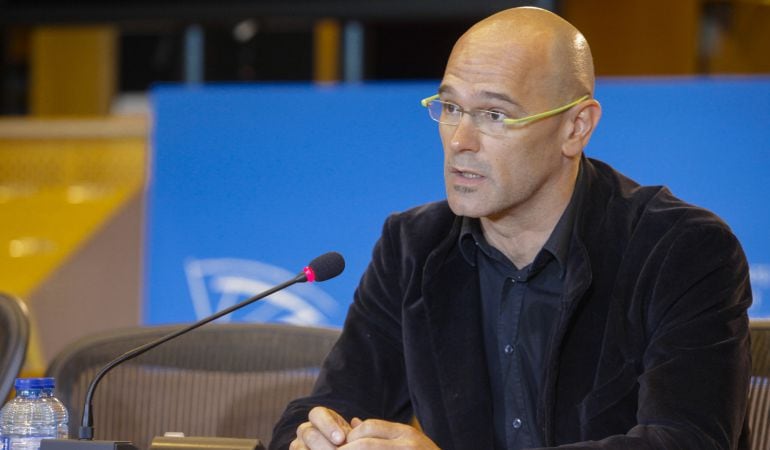 Raül Romeva cuando era diputdo en el Parlamento Europeo