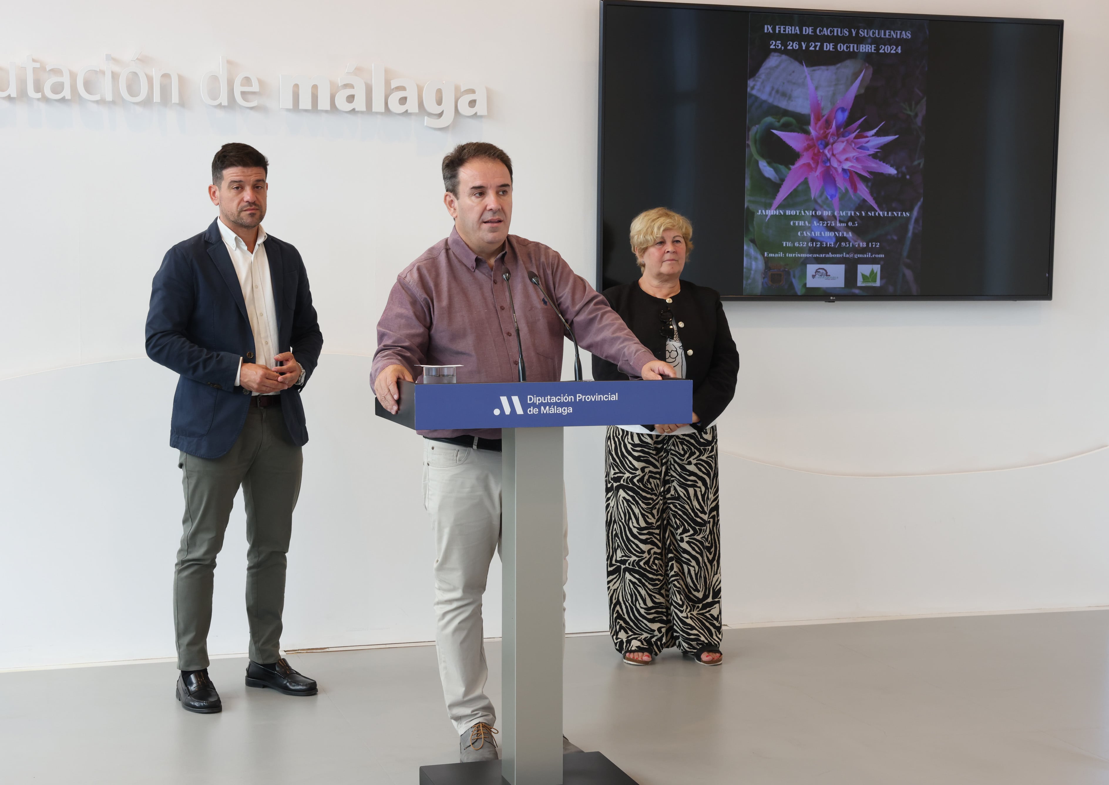 Momento de presentación de la feria botánica