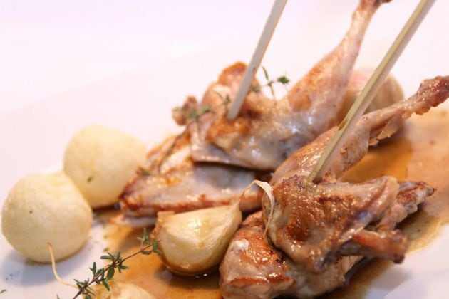 Un plato del restaurante O Grelo