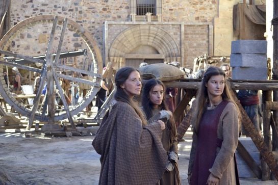 Rodaje de la serie televisiva &#039;La catedral del mar&#039;, una adaptación de la novela homónima escrita por Ildefonso Falcones, en el casco histórico de Cáceres.