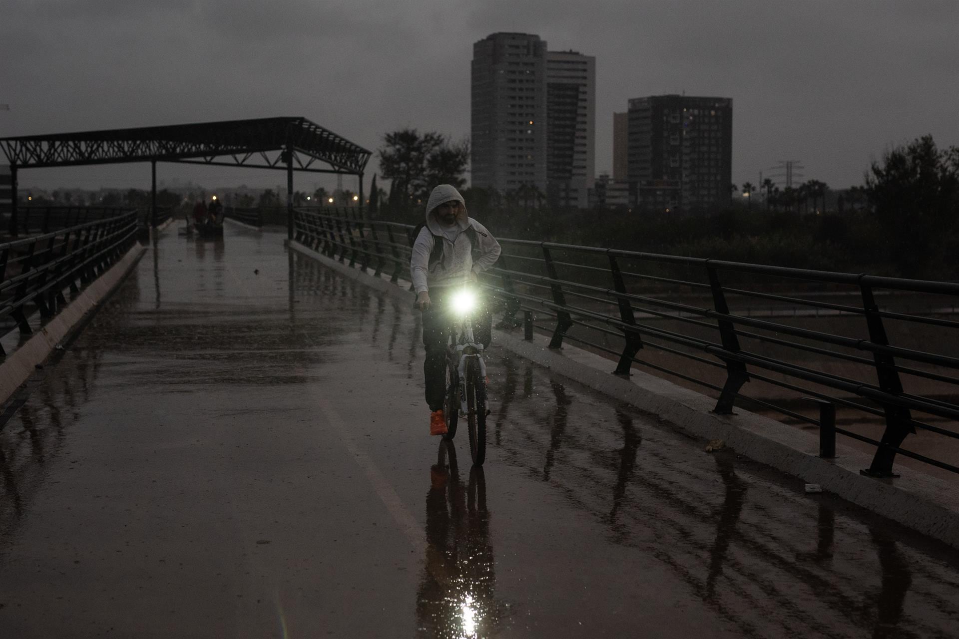 Efectos de las lluvias torrenciales en Valencia