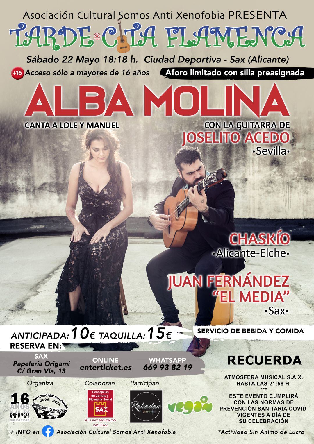 Cartel del concierto de Sax