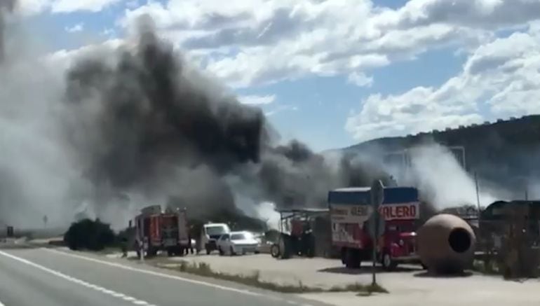 Incendio forestal en Pedreguer