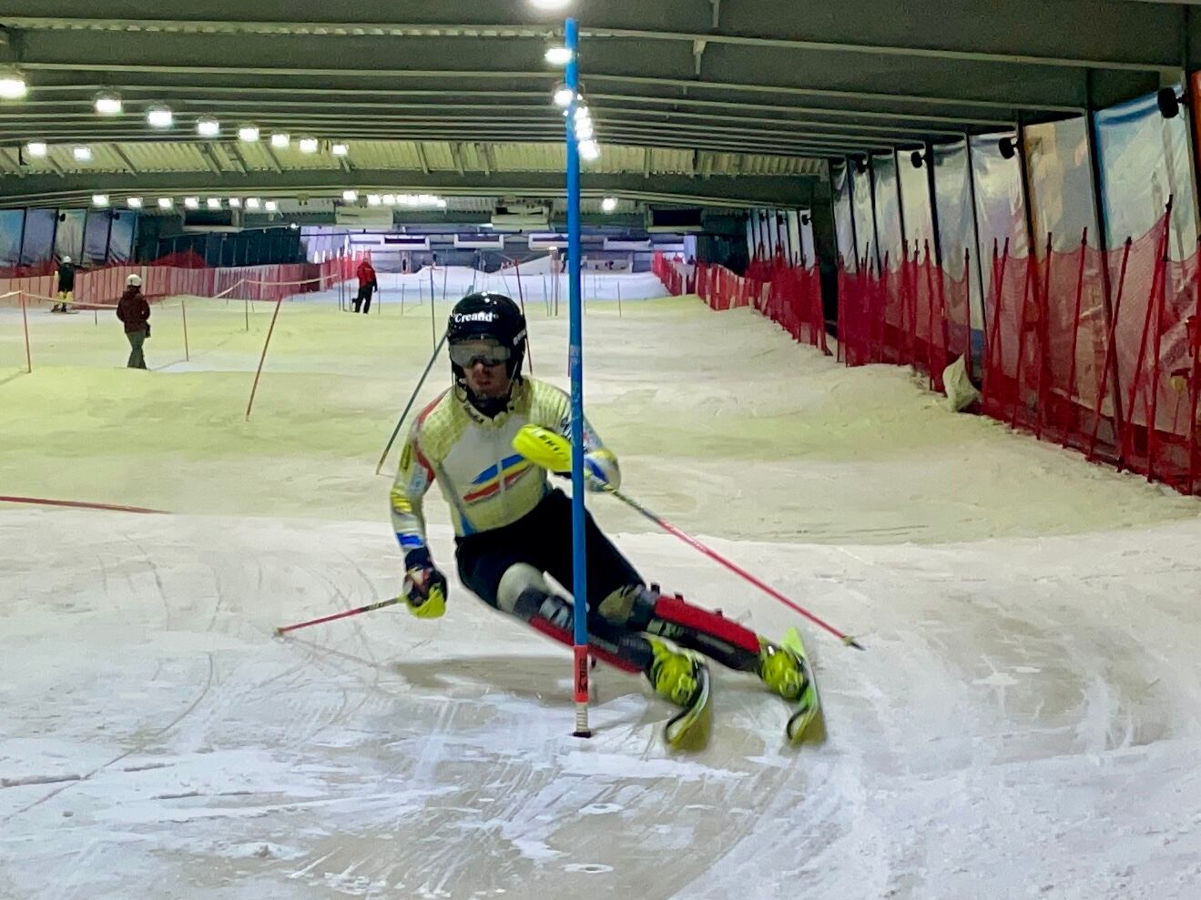 Esteve durant un dels entrenaments a Peer.