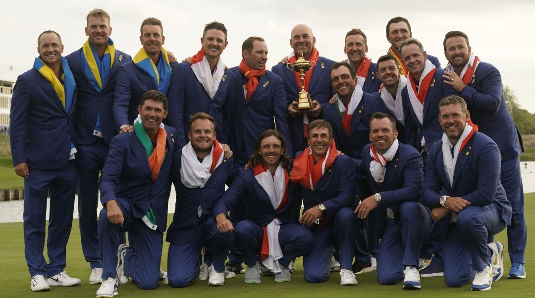 El equipo europeo, ganador de la Ryder Cup 2019.