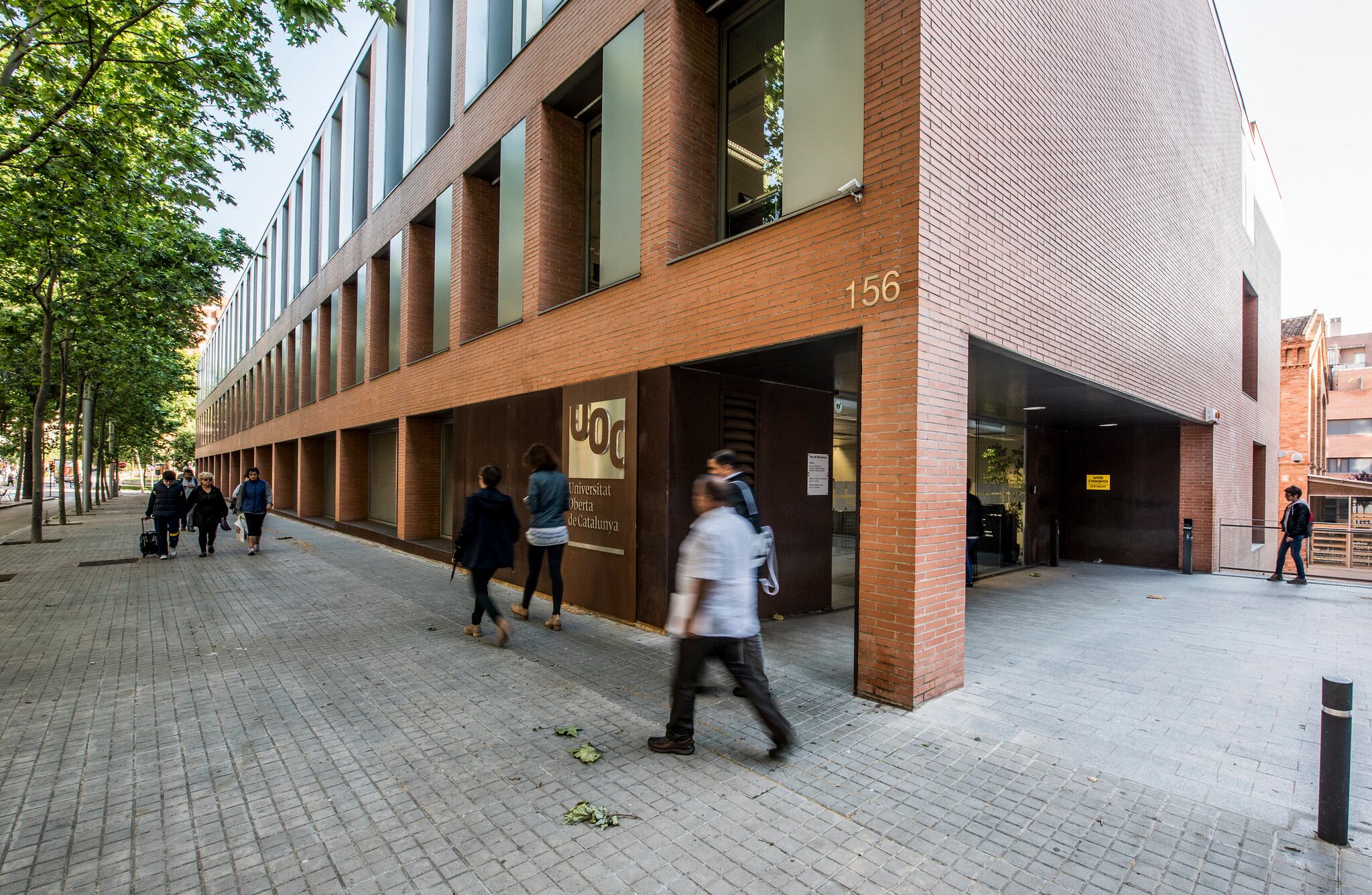 Imagen de la sede institucional de la Universitat Oberta de Catalunya (UOC)