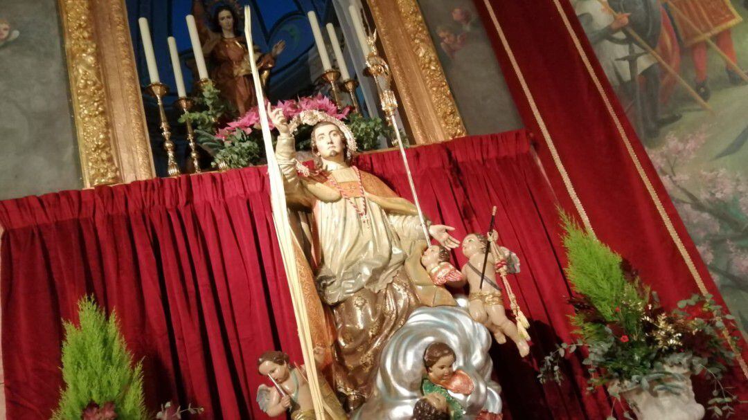 San Blas en la Iglesia parroquial de Sax