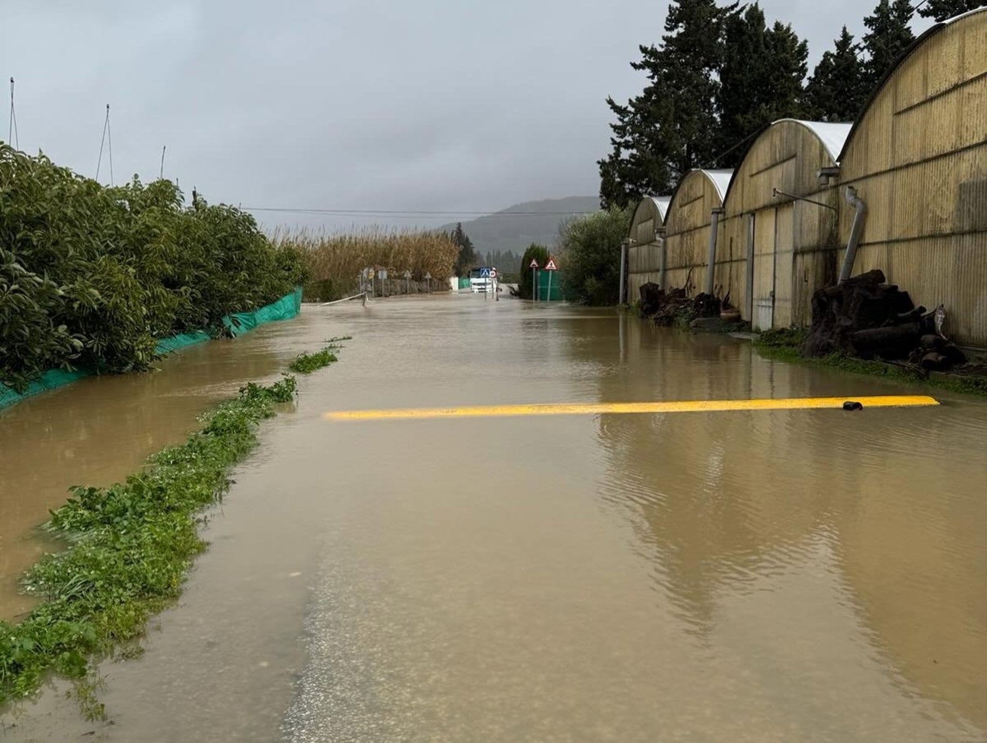 Una imagen de las consecuencias de la borrasca Kristin en Casares