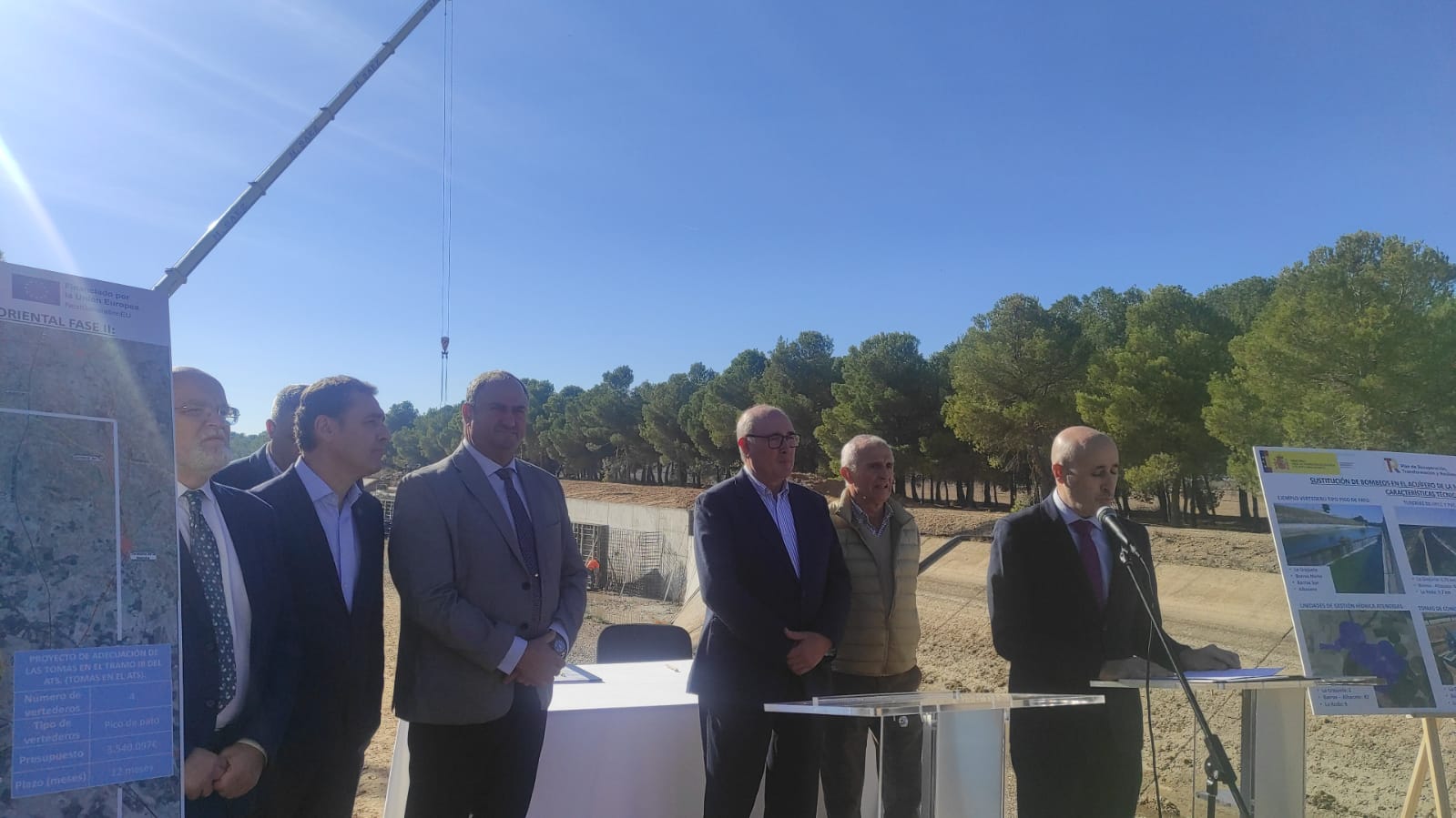 Comienzan las obras de sustitución de bombeos para que los regantes de Albacete usen agua del Embalse de Alarcón