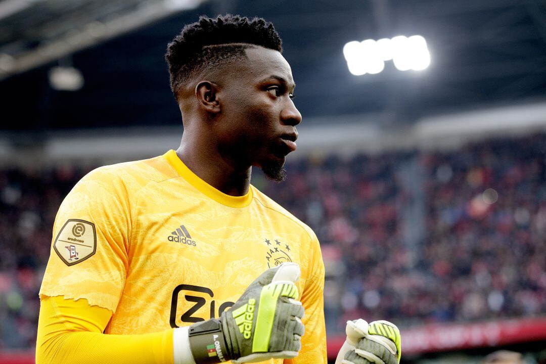 André Onana en el último partido del Ajax